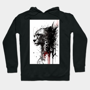 Ink Cheetah Portrait Hoodie